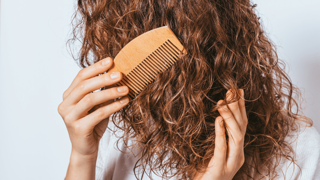 tangled curly hair